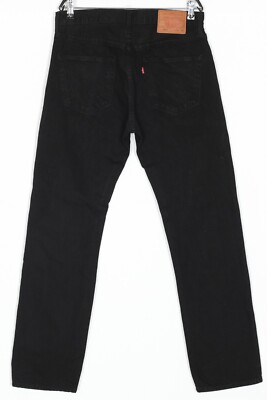 LEVI'S PREMIUM BLACK 501 ® JEANS W32 LEVI'S 501 PREMIUM Big E Black Jeans Men Size W32 L32