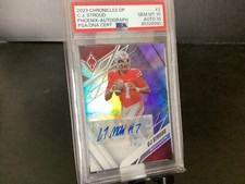 2023 CHRONICLES DRAFT PICK CJ STROUD PHOENIX AUTO /49 PSA 10 AUTO 10 POP 1