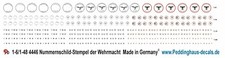 Peddinghaus-Decals 1-18-1-6 4446 Timbres Wehrmacht Pour Plaques Numéro