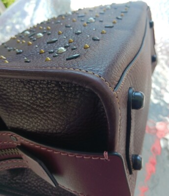 Coach 1941 Rogue 30 Oxblood 12164 Rivet Triple Compartment