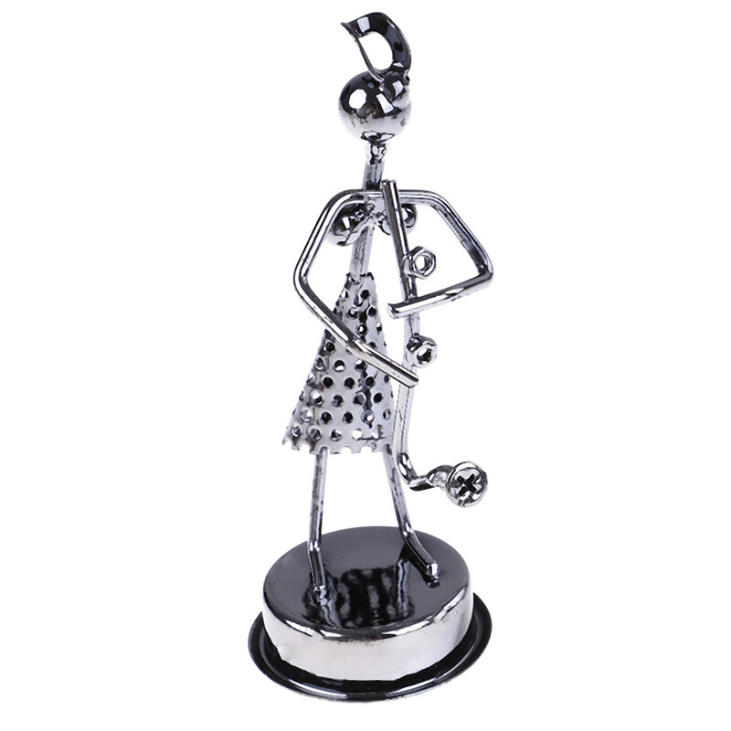 mini iron music band model miniature musicians figurines art craft