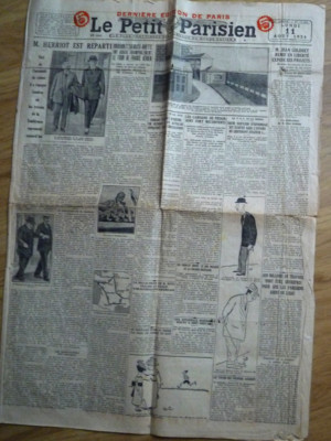 old newspaper LE PETIT PARISIEN of August 11, 1924