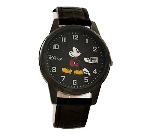 mickey mouse classic watch for men - women black tone