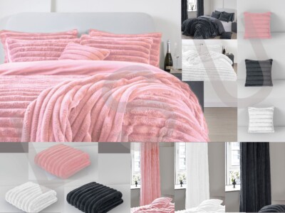 Teddy Fleece BIG CORD Bettbezug Kissenhülle Kissenvorhang Steppdecke Bezug Überwurf