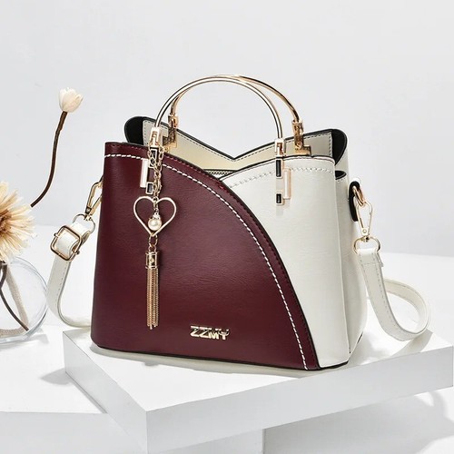 PU Leather Large Capacity Woman Handbag Grid Shoulder Bag Fashion Casual Luxury - Picture 3 of 3