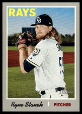 2019 Topps Heritage #392 Ryne Stanek Tampa Bay Rays Baseball