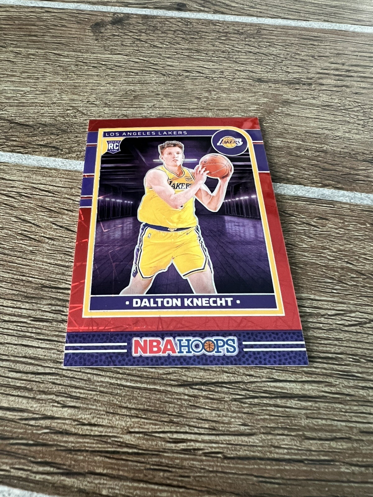 DALTON KNECHT 2024-25 Hoops CHROME RED LAZER PRIZM RC #ed 74/99 Card No 247