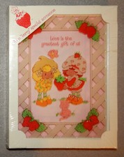 Strawberry Shortcake Picture w/ Wood Frame 1981 8"x 6" Love is the greatest...