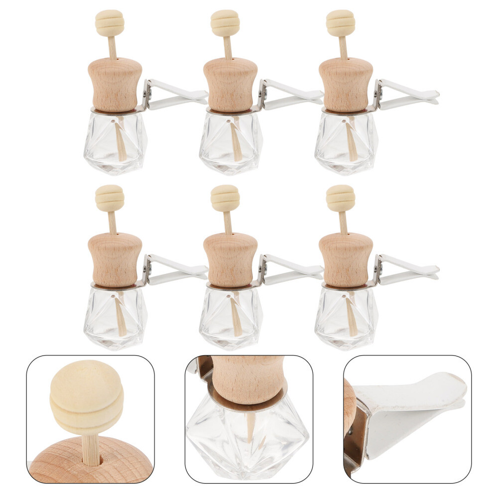 6 Pcs Car Aromatherapy Clip Air Diffuser Refillable