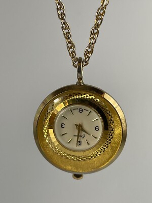 Pendant watch by Endura Vintage Endura Swiss Made Pendant Watch Necklace Piece  main image 2