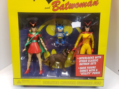 DC DIRECT SILVER AGE BAT-GIRL & BATWOMAN ACTION FIGURE SET NIB