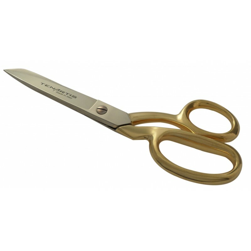 Forbice da Sarta Dorate 20 cm con Custodia in PVC - Tenartis Made in Italy