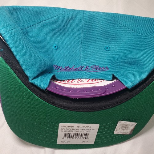 Snapback de Superbowl Michelle & Ness nuevo con etiquetas Mardi Gras - Imagen 3 de 3