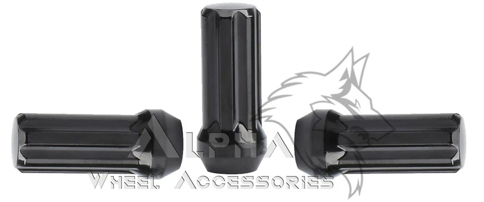 32 tuercas estriadas negras 9/16 para Dodge Ram 2500 3500 1994-2011 + llave de seguridad Foto 2 de 4