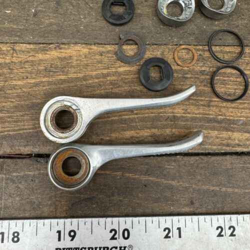 Vintage Shimano 600 Shift Lever Set Friction Down Tube Braze On Shifter 80s A2 - Picture 8 of 10