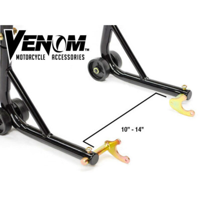 FRONT TRIPLE TREE + REAR SWINGARM LIFT STANDS + 10MM SPOOLS For