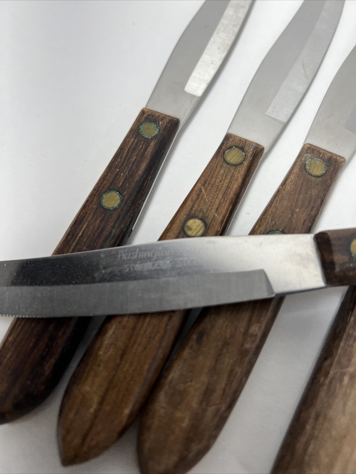 5 Dinner Knives Washington VINTAGE Stainless steel USA 8" eBay