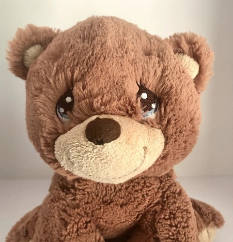 Precious Moments 8” Brown Teddy Bear Plush Embroidered Eyes Stuffed Animal Toy - Picture 2 of 12