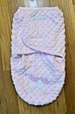 Swaddle Sack by Petite L'amour, Pink, 0 Months, Unicorn Theme