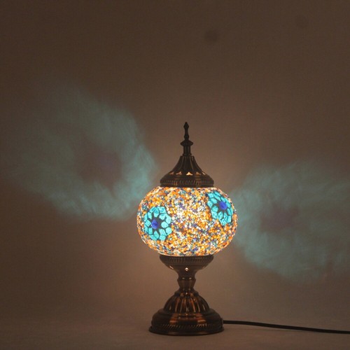 KK Mediterranean Style Bedside Lamp Table Decor Desk Light Fixtures 110V-220V - Picture 8 of 29