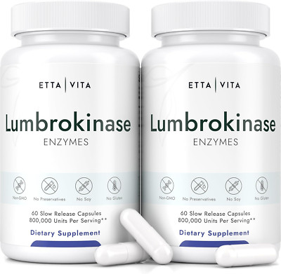 Potent Lumbrokinase Supplement (120 Servings) 40Mg/Serving (Max Activity - 80...