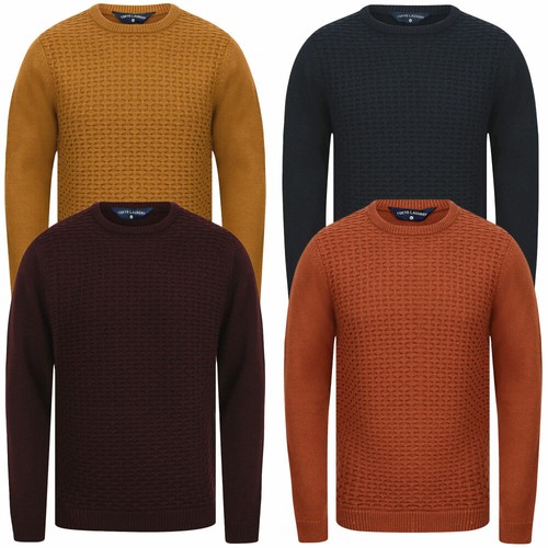Wool Mix Crew Neck Knitted Sweater Top 