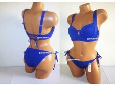 VICTORIA SECRET SWIM 34DDD Lace-Up Strappy Top Bikini Set Side Tie Bottom M L XL