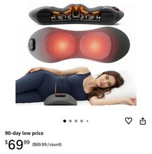 3 In 1 Electric Lumbar Support Pillow Smooth Spine Triple Fusion Back Massager