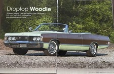 1968 Mercury Park Lane Woody Convertible 6 Pg Color Article