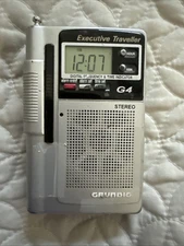 VINTAGE RARE GRUNDIG G4 EXECUTIVE TRAVELLER POCKET PORTABLE FM/AM RADIO