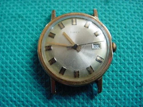 Rare Vintage 1973 Timex Marlin Day Watch 16560 2573 - Sets Well for Parts Repair