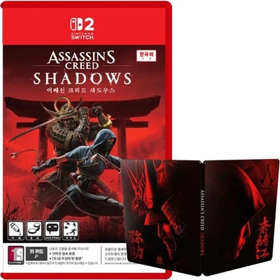 Nintendo Switch 2 Assassin's Creed Shadows & Steelbook Korean English Multi - Image 1 of 3