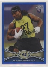 2012 Topps Chrome Blue Refractor 186/199 Janoris Jenkins #128 0c2