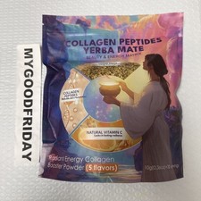 Yerba Mate Instant Tea Powder with Collagen Vitamin C, Clean Energy for Glowin