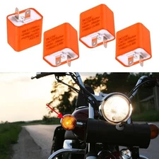 4PCS Led Flasher, Flasher Relay for Led Turn Signal, LED Bulb Turn Orange