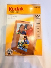 Kodak 4x6 Inkjet Photo Paper 100 Sheets Gloss 44lb 6mil CAT 174 3327 - Brand New