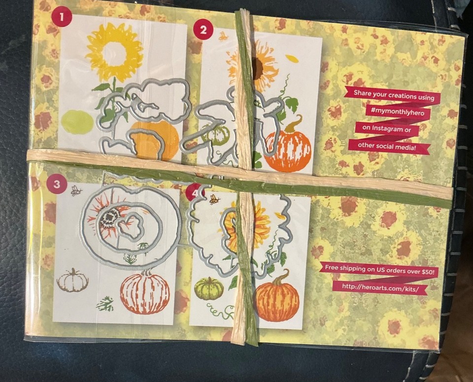 Set of Hero Arts cling Stamps w/Dies. Perfect for the Fall season ...
