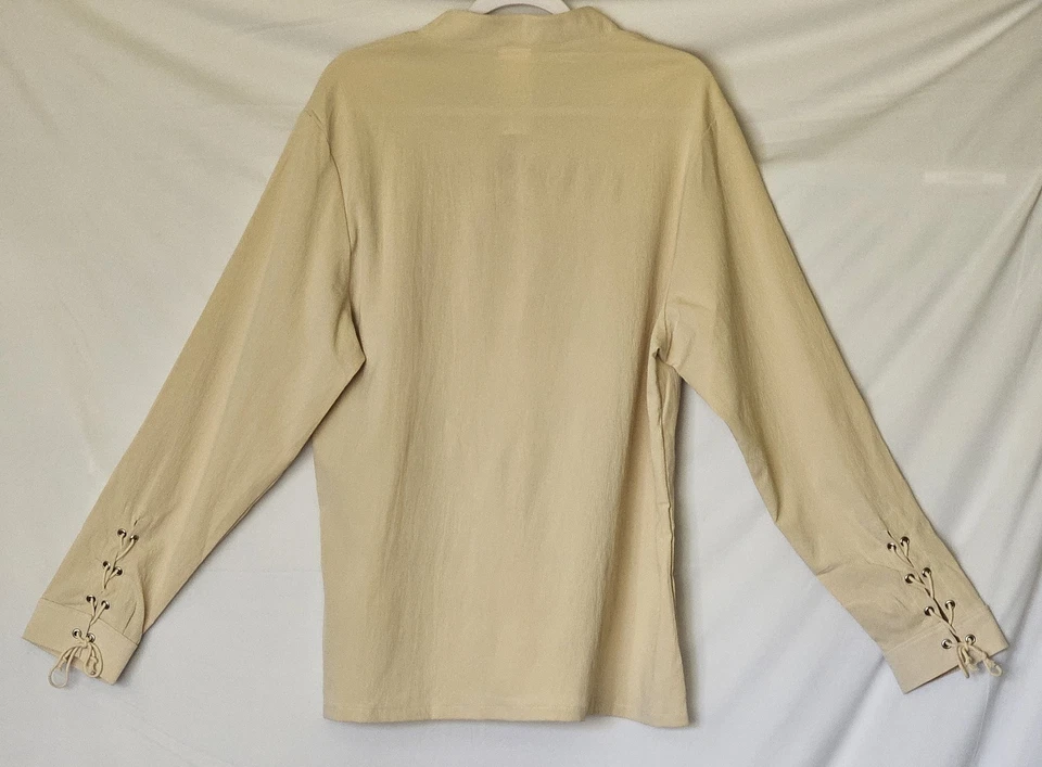 Top pirata medieval renacentista beige para hombre talla XL Foto 2 de 4
