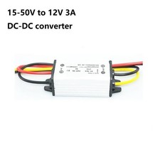 12V 3A Waterproof Step Down Regulator DC Input 15-50V IP67 Aluminum Housing