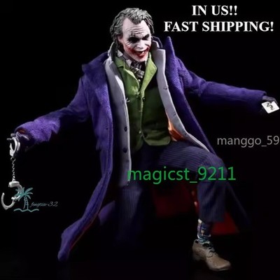 The Dark Knight Heath Ledger Joker 1/6 Cloth Movable Figure Collection US STOCK!