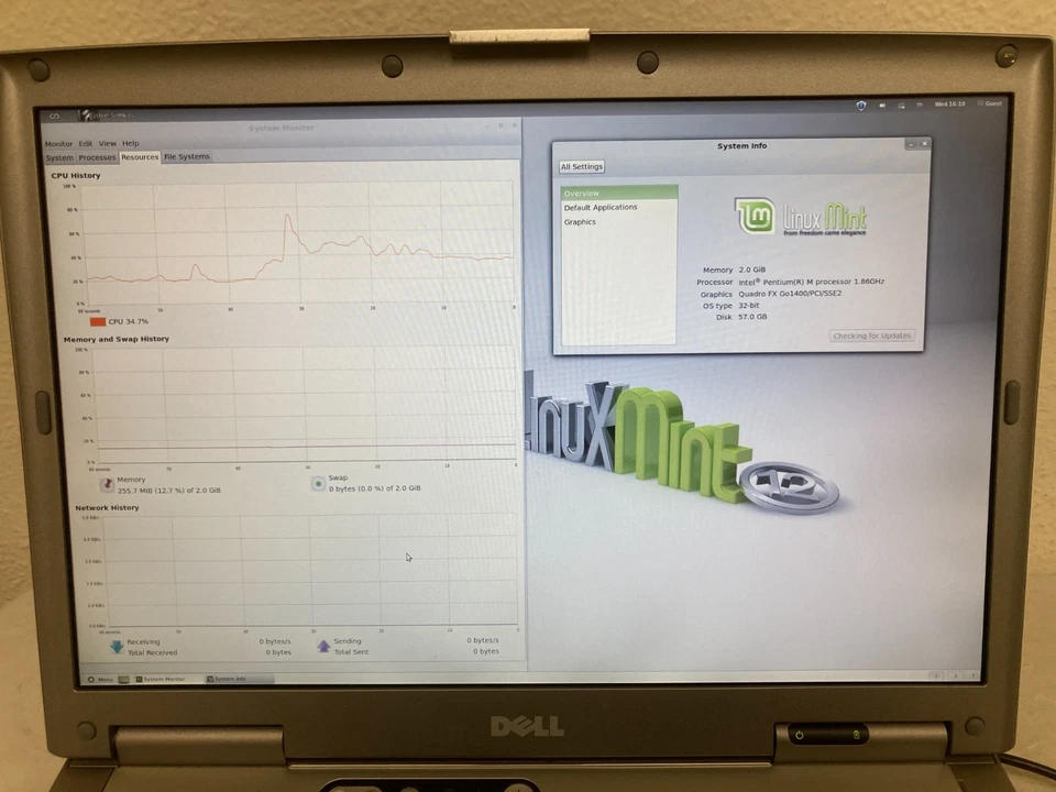 Vintage Dell Precision M70 Windows XP Laptop | Pentium M/2gb/80gb, 1920x1200 LCD - Image 2 of 4