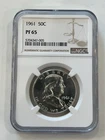 1961 NGC PF-65 Benjamin Franklin Half Dollar