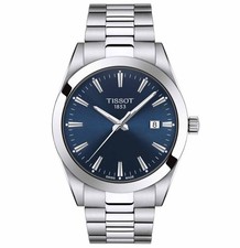 Tissot Gentleman T127.410.11.041.00 Blue Dial 40mm Men's Watch Swiss Quartz Silv