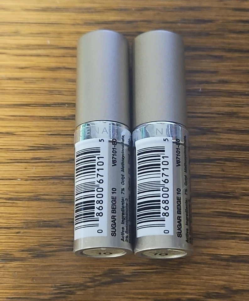 Lote de 2 barras de peluche para labios NEUTROGENA #10 beige azúcar sin usar Foto 2 de 3