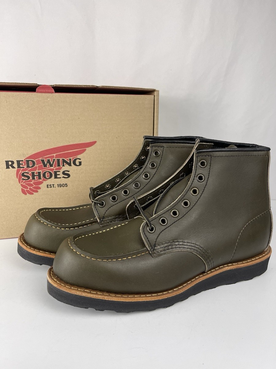 RED WING 8828 Classic Moc Toe Alpine Portage Heritage Boot Sz 8 D