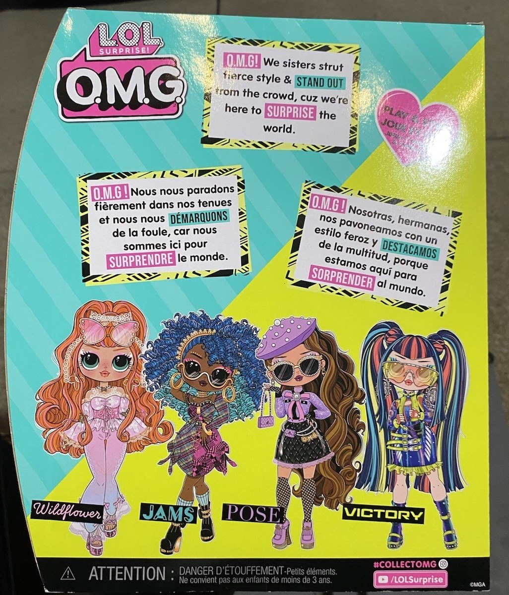 L.O.L. Surprise! OMG Victory Fashion Doll 10in Blue Pink Black