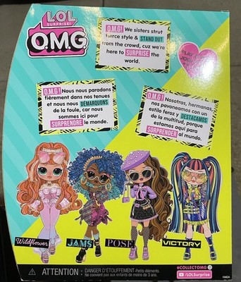 L.O.L. Surprise! OMG Victory Fashion Doll 10in Blue Pink Black