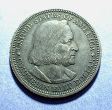 1893 Columbian Exposition Commemorative Half Dollar  XF details
