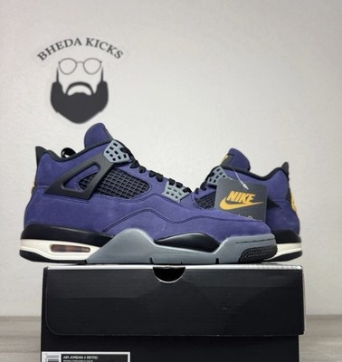 Size 13 - Jordan Air Jordan 4 Retro Imperial Purple Lakers FV5029
