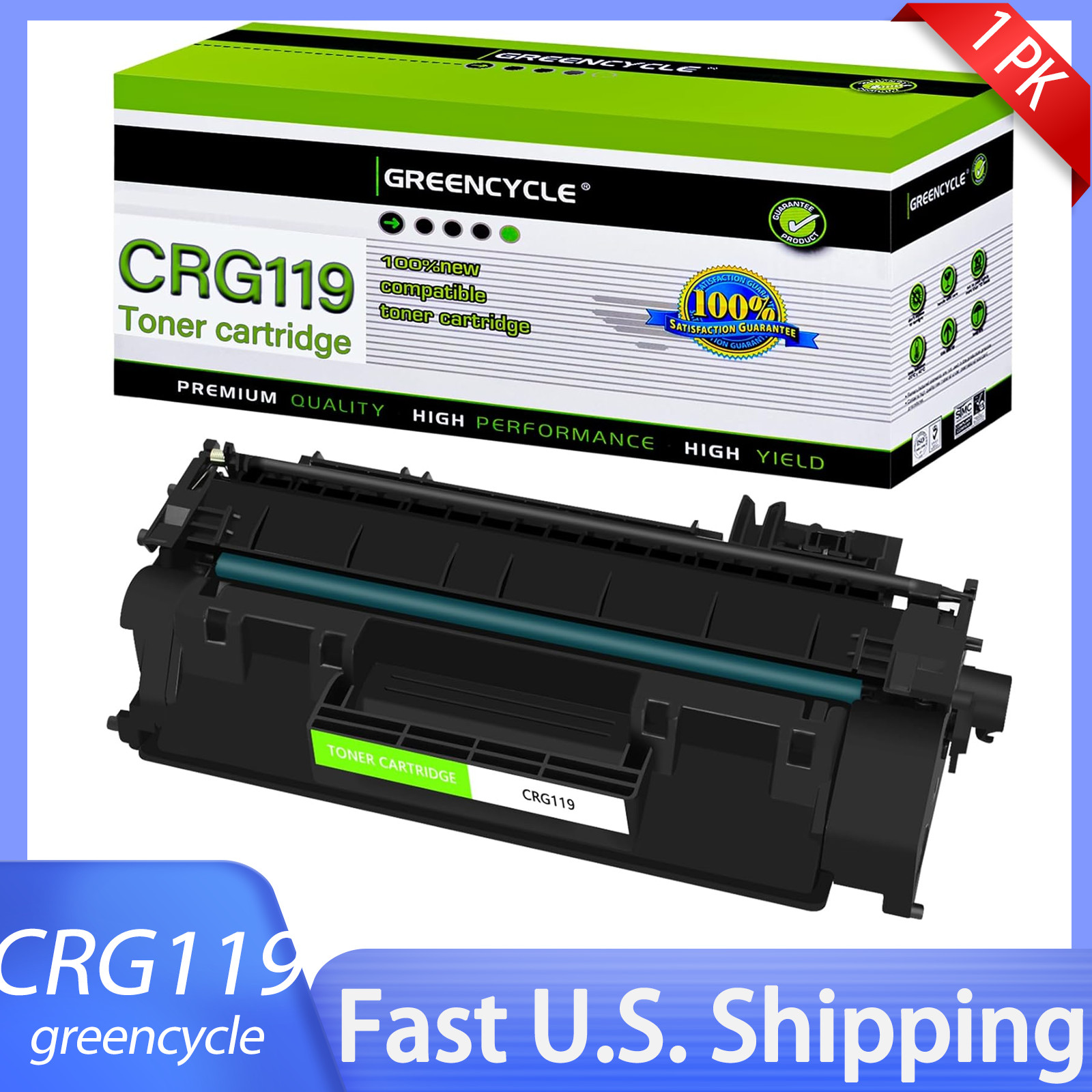 1PK Toner CRG119 for Canon 119 imageClass MF6160dw MF414dw MF5950dw MF5960dn